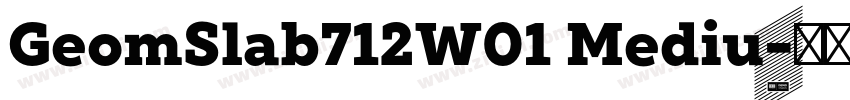 GeomSlab712W01 Mediu字体转换